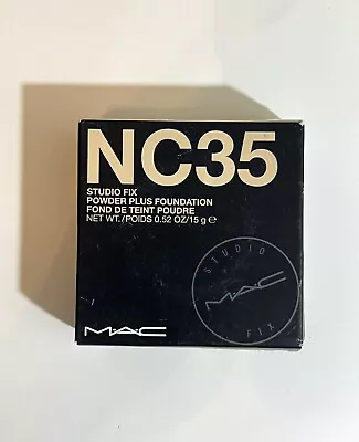 New MAC Studio Fix Pressed Powder Plus Foundation NC35 0.52 Oz / 15g Full Size • $33.99