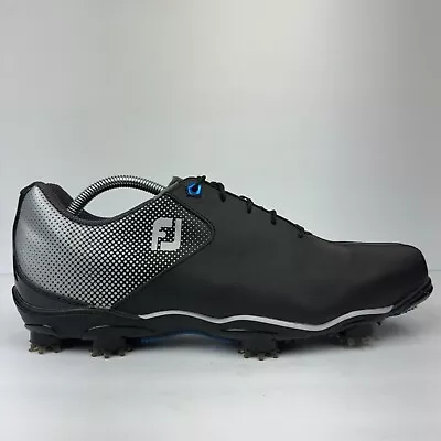 FootJoy DNA Helix Golf Shoes Adult Mens 11 Wide Black Leather Low Lace Up Spikes • $48.95