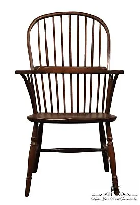 CONANT BALL Solid Oak Rustic Americana Bow Back Windsor Arm Chair 3586 8089 • $479.99