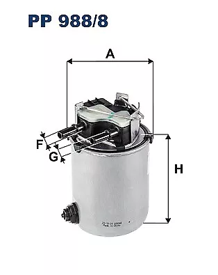 PP 988/8 FILTRON Fuel Filter For NISSANRENAULT • £72.34