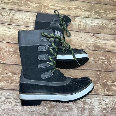 UGG Baroness 1001743 Gray Insulated Waterproof Snow Boots Women's 7 • $36.37