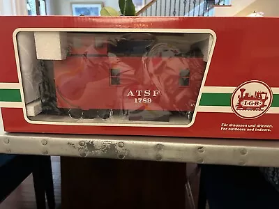 LGB Santa Fe ATSF 492679 G SCALE 4 Axle RED CABOOSE Made In Germany 72423 • $125