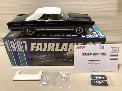 Fairlane Gt Convertible 1967 Dark Blue Metallic Ford 1/18 Gmp Rare G1801119 • $249