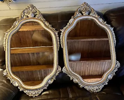 Fabulous Vintage Pair French Style Wood Wall  Mirrors • $325