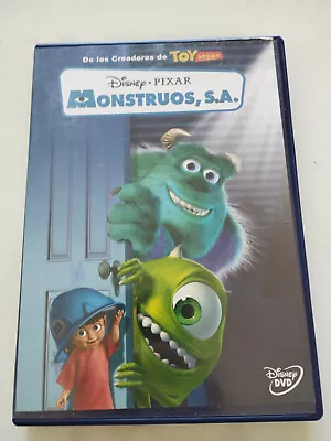 Monsters S.A.Disney Pixar - DVD + Extras Spanish English Reg 2 Am • $29.90