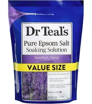 Dr. Teal's Pure Epsom Salt Soaking Solution Soothe&Sleep With Lavender ValueSize • $22