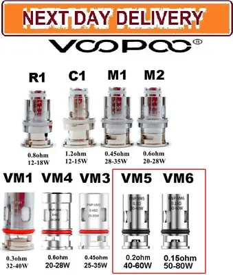 VOOPOO PnP Replacement Coils For Drag X S Vinci R Air Argus Find Trio Kit Coil • £8.77