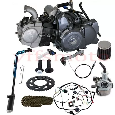 Lifan 125cc Semi Auto Engine Motor Electric / Kick Start Carby For PIT DIRT BIKE • $599.17