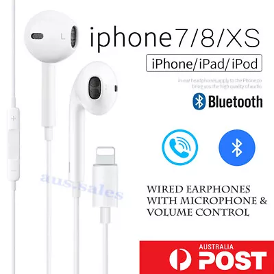 For IPad IPhone X 7 8 11 12 13 14pro Wired Bluetooth Earphones Headphone Earbuds • $9.95