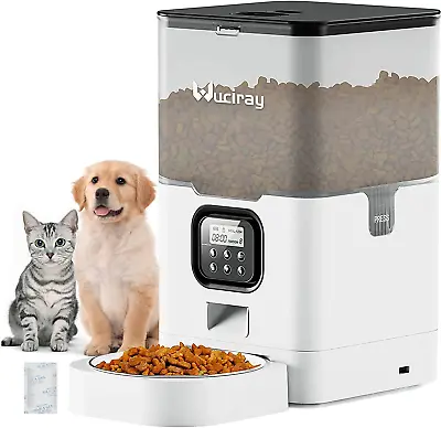 Automatic Cat Feeder 6L Timed Pet Cat & Dog FoodSize Control 4 Meals Per Day • $61.33