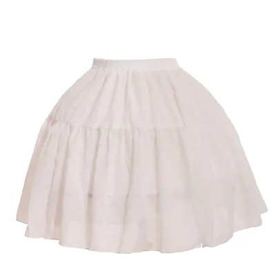 Lolita Girls 2 Hoop Dress Crinoline Hoop Pannier Skirt Bustle Skirt Petticoat • $28.59