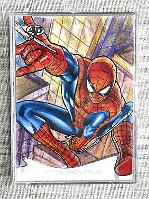 2022 Marvel Masterpieces Spiderman Hand Sketch Ali Sasongko Auto Autograph 1/1 • $597