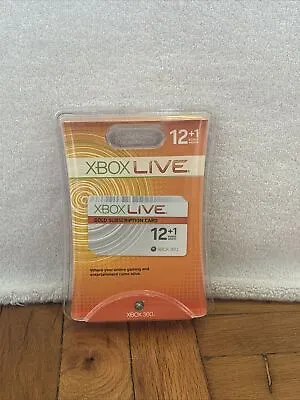 Xbox Live 12+1 Month Gold Subscription Card NEW SEALED FREE SHIP • $129.99