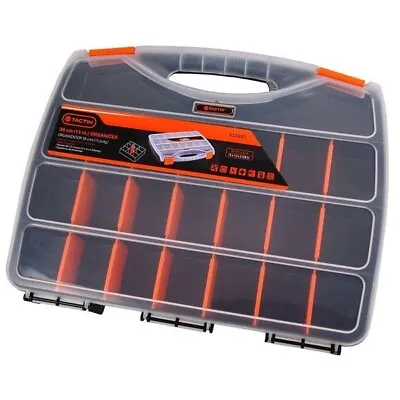 £10.95 • Buy Tactix 22 Compartment Tool Storage Organiser Box Multi-Purpose Heavy Duty Nails