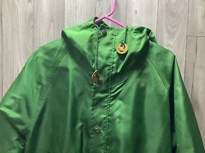 Vintage Eastern Mountain Sports Green Rain Jacket Size Large • $21.99