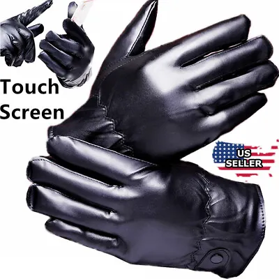 Men Women Winter Gloves Touch Screen Windproof Waterproof Leather Thick Snow USA • $11.94