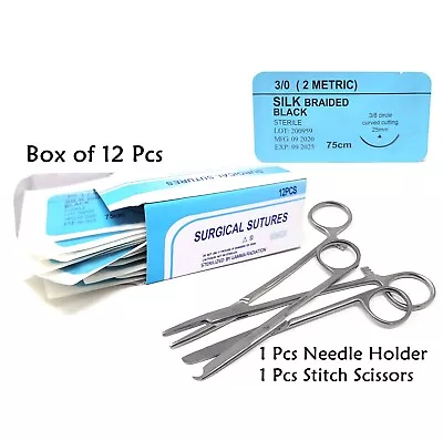 Surgical Suture Set First Aid Training Sutures Medical Practise Kit For Students • $12.99