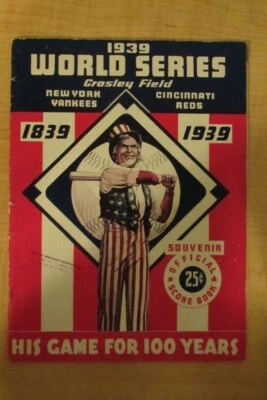 $399.99 • Buy 1939 World Series Program Crosley Field New York Yankees Vs Cincinnati Reds