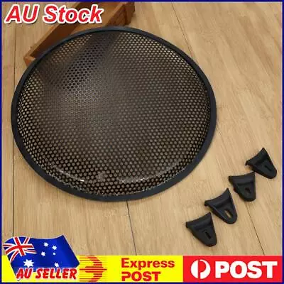 1Pc 8/10/12 Inch Black Metal Mesh Round Car Subwoofer Speaker Cover Part • $8.89