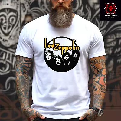 Led Zeppelin Heavy Metal Rock Band Tee Unisex Heavy Cotton T-SHIRT S-3XL 🤘 • $38