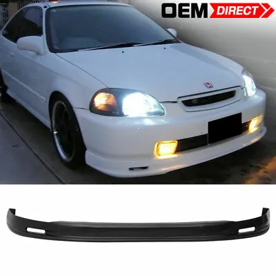 Fits 96-98 Honda Civic Mugen Style Front Bumper Lip Spoiler Unpainted PP • $49.99