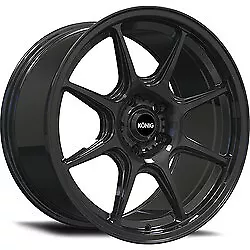 17x8 Konig 102B Lockout Gloss Black Wheel 5x100 (38mm) • $246.70