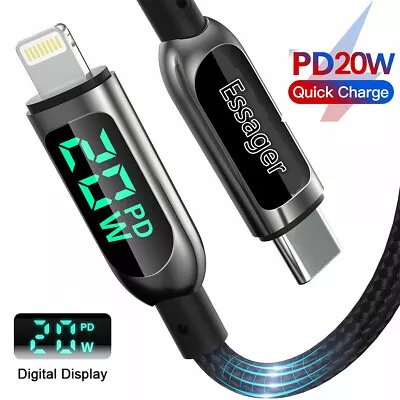 $13.99 • Buy USB C To IPhone Charger 20W PD Fast Charging Cable For IPhone14 13 12 11 Pro Max