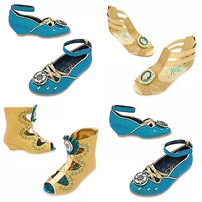 Disney Store Merida Costume Shoes Dress Up Brave Princess Gold Glitter Green NEW • $29.95