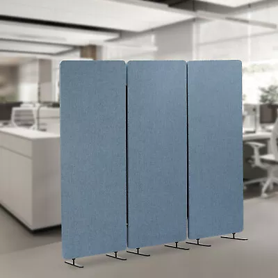 3 Panel Folding Room Divider Modern Metal Privacy Screen Partition Home Office • $409.99