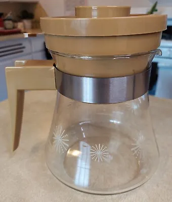 Vintage MCM Starburst Poly Drip Coffee Maker 9 Cup Model 7550 Glass Coffee Pot • $16.99