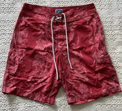 J Crew Swim Shorts Size 32 Mens Red  • $15