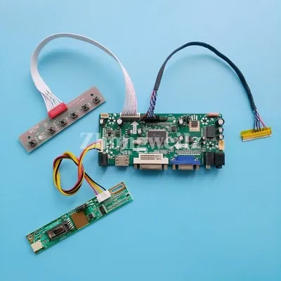 HDMI+DVI+VGA LCD Controller Board Driver Kit For CCFL LVDS 30pins LP171WU1-TLA1 • $27.77