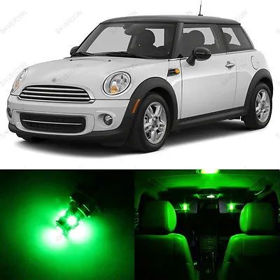 11 X Green LED Lights Interior Package For Mini Cooper S R56 Hardtop 2006 - 2014 • $15.99
