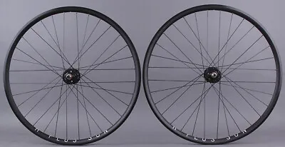 H Plus Son Archetype Black Rims Track Fixed Gear Bike Wheelset DT 3x Front Rear • $329