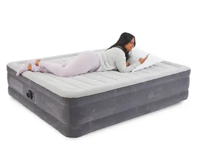 $109.99 • Buy Inflatable Air Mattress Built In Pump King Size Blow Up Overnight Guest Bed 18 