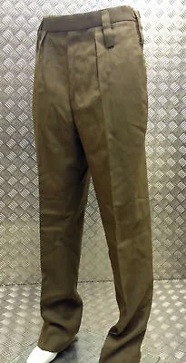 FAD Barrack Trousers Man's Dress All Ranks Brown  Waist 88cm Leg 84cm • £16.99