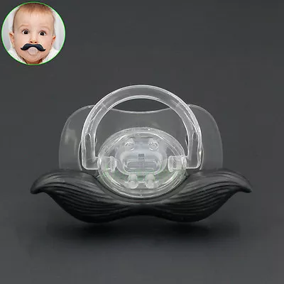 Cute Funny Beard Mustache Baby Kids Infant Orthodontic Silicone Nipple Pacifier • $7.98