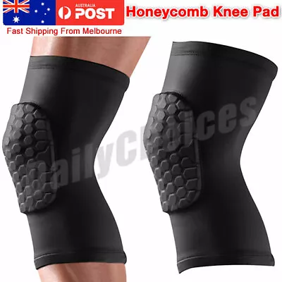 Knee Leg Long Sleeve Protector Support Brace Honeycomb Basketball Pad Crashproof • $7.39