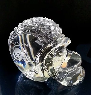 Waterford Crystal Helmet St.louis Rams 1995 Inaugural Season Paperweight Tag Nfl • $290