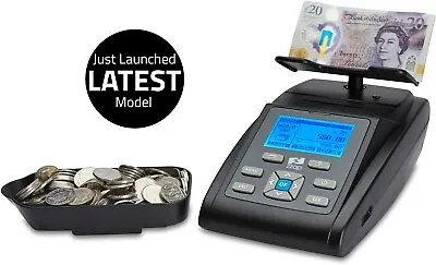 Money Counting Scale Note Coin Counter Machine Banknote Cash Currency UK ZZap • £199.99