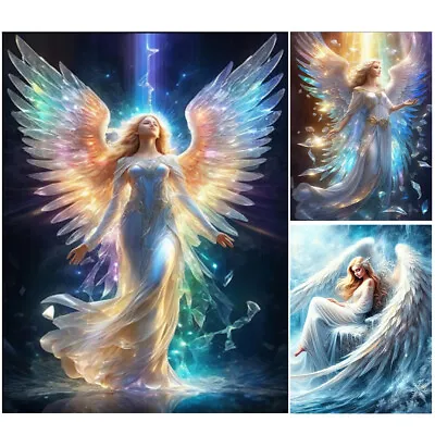 5D DIY Full Round Drill Diamond Painting Winged Angel Kit Home Decor Art Craft • $10.49