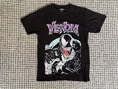 Marvel Comics Venom T-Shirt Men's Medium M Short Sleeve Graphic Crew Neck Black • $16