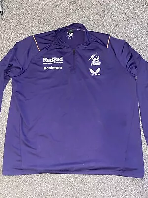 Melbourne Storm Nrl Rugby League Zipped Top 4XL • £20