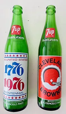 Vintage 1776-1976 BICENTENNIAL 7UP Soda 16 Oz Commemorative Liberty Bell Bottle • $9.99