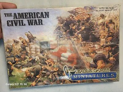 Eagle Games Miniatures Civil War Mid Blue & Butternut Pieces Black Horses 1/72 • $36.99
