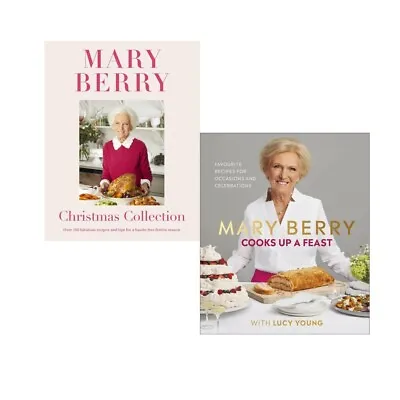 Mary Berry Cooks Up A Feast 2 Books Collection Set Hardcover NEW • £33.99