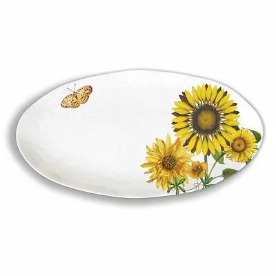 Michel Design Works Sunflower Autumn Fall Melamine Serveware Oval Platter  • $39.99