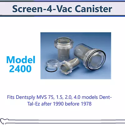 $118.95 • Buy Dental Evac-U-Trap Vacuum Trap 4 1/2 In X 5 1/8, #2400 Evacuation Canister Trap 