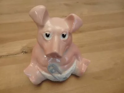 WADE NATWEST CERAMIC 'WOODY' BABY PIG MONEY BOX Without Stopper • £5