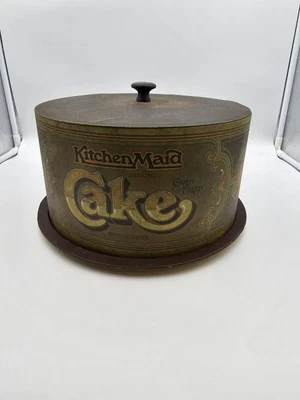 $20 • Buy Vintage Ballonoff Kitchen Maid Tin Cake Taker Holder